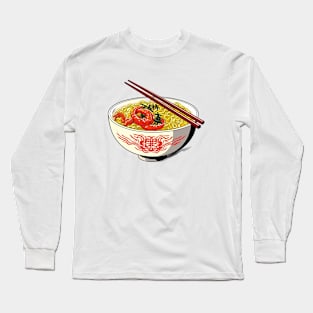 Yummy Ramen Delights: Tasty T-Shirt for Noodle Lovers! Long Sleeve T-Shirt